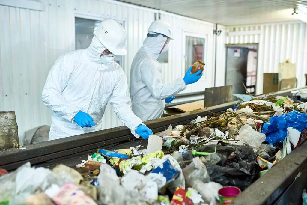 Recyclage afval sorteren